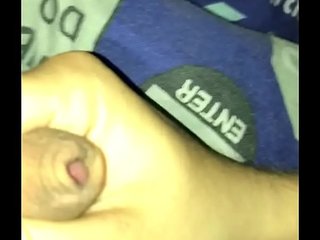 21 yr old plays with perfect cock