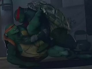 Tmnt Raph fucks Mikey 3d no sound version